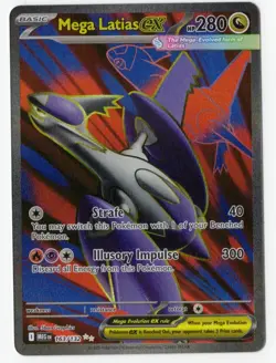 Pokemon Mega Evolution Mega Latias ex Full Art 163/132 NM- English - Image 1