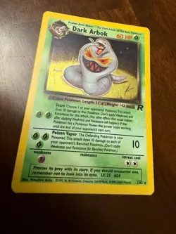 Pokemon TCG Dark Arbok, Holographic & Rare - Team Rocket 2000 2/82, Near Mint - Image 1