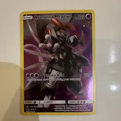 Pokemon Armored Mewtwo Promo Holo SM228 120 HP Basic Sm Psychic Raid - Image 1