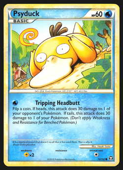 Psyduck 74/102 HS Triumphant Pokemon Card MP - Image 1