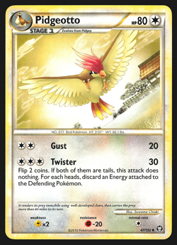 Pidgeotto 47/102 HS Triumphant Pokemon Card EXC - Image 1