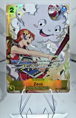 Zeus (Alt Art) OP11-106 English A Fist of Divine Speed - One Piece Card - NM - Image 1