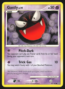 Gastly 62/100 Diamond & Pearl Stormfront Pokemon Card LP - Image 1
