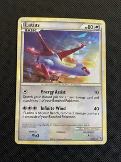 Pokemon Latias HGSS10 Cracked Ice Holo Promo Basic HP HGSS Pokemon TCG Card - Image 1