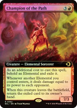 Champion of the Path Foil Extended Art Lorwyn Eclipsed NM MTG - Image 1