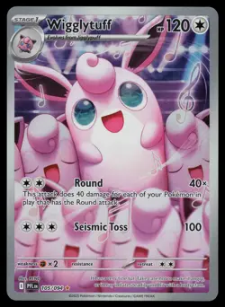 Wigglytuff 105/094 - Pokemon Phantasmal Flames - Illustration Rare (NM) - Image 1