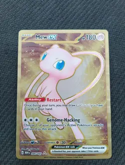 Mew Ex Gold Metal 205/165 Promo Pokemon Card - Image 3