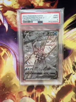 PSA 9 Origin Forme Palkia V 167/189 Astral Radiance Holo Card Pokemon TCG - Image 1