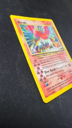2001 Pokemon Ho-Oh Neo Revelation Unlimited Edition Holo Rare Card 7/64 MP #7 - Image 2