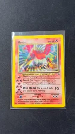 2001 Pokemon Ho-Oh Neo Revelation Unlimited Edition Holo Rare Card 7/64 MP #7 - Image 5