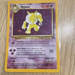 1999 Pokemon Hypno 8/62 Fossil Unlimited Holo Rare Vintage TCG Card - Image 1