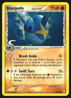 Sharpedo 53/110 EX Holon Phantoms Pokemon Card EXC - Image 1