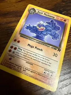 Pokemon Dark Machamp 70HP Rare Team Rocket 27/82 Regular 2000 English Wizards - Image 1