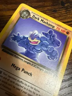 Pokemon Dark Machamp 70HP Rare Team Rocket 27/82 Regular 2000 English Wizards - Image 3
