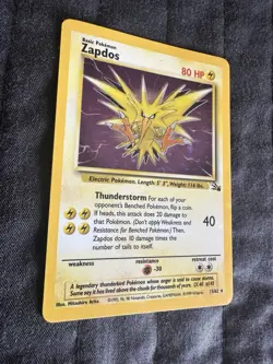 Zapdos 15/62 - Fossil - Holo Rare Vintage WOTC Pokemon NM Near MINT - Image 2