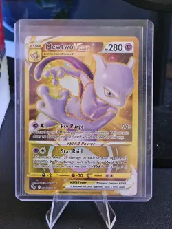 Mewtwo VSTAR (Secret) 086/078 Pokemon GO Holo Gold Hyper Rare NM - Image 3