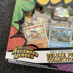 Pokemon TCG: Mega Evolution-Ascended Heroes First Partners Deluxe Pin Collection - Image 4