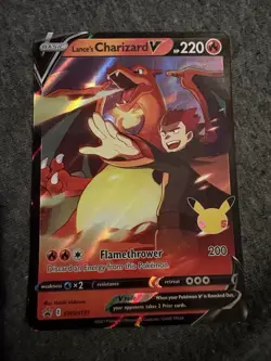 Pokemon TCG Lance's Charizard V SWSH133 Full Art Holo Promo 220HP Sword & Shield - Image 1