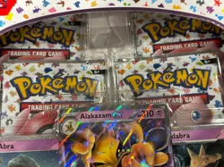 Pokemon Scarlet and Violet - 151 Alakazam ex Collection Box - 4 Packs Unopened - Image 3