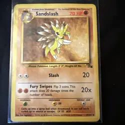 Pokemon TCG Sandslash Fossil 41/62 Regular Unlimited Uncommon nm - Image 1