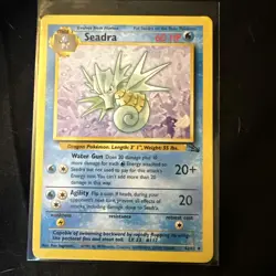 Pokemon TCG Seadra Fossil 42/62 Regular Unlimited Uncommon nm - Image 1