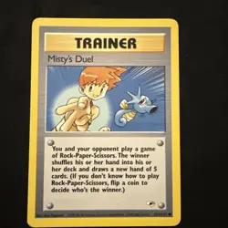 Pokemon TCG Misty's Duel Gym Heroes 123/132 Regular LP. - Image 1