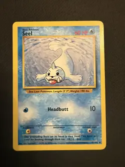 Pokemon TCG Seel Base Set 41/102 Regular MP - Image 1