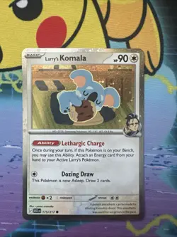 Larry’s Komala 175/217 - Cosmos Holo Promo - Pokemon Ascended Heroes - NM - Image 1