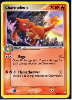 2006 VINTAGE POKEMON-2 CHARMELEON+2 CHARMANDER EX CRYSTAL GUARDIANS-REGULAR NM - Image 3