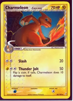 2006 VINTAGE POKEMON-2 CHARMELEON+2 CHARMANDER EX CRYSTAL GUARDIANS-REGULAR NM - Image 4