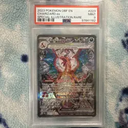 Pokemon Obsidian Flames Charizard EX Special Illustration Sir #223/197 PSA 9 - Image 1