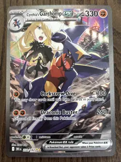 Cynthia’s Garchomp Ex 232/182 SIR Pokemon TCG Destined Rivals English- Near Mint - Image 1