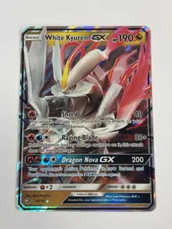 Pokemon TCG White Kyurem GX Dragon Majesty 48/70 - Image 1