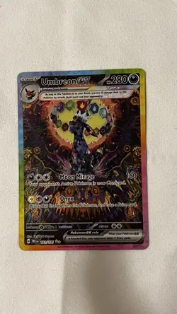 Pokemon TCG Prismatic Evolutions #161/131 Umbreon ex Special Illustration Rare - Image 3