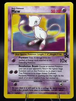 Mew Black Star Promo No. 8 - LP - WOTC - Pokemon Vintage - Image 1
