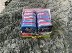 10x Pokemon TCG Ascended Heroes Mini Tins Sealed - With Display Case (Unsealed) - Image 1