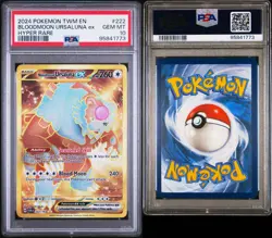 Pokemon TCG Bloodmoon Ursaluna EX Twilight Masquerade Hyper Rare 222/167 PSA 10 - Image 3