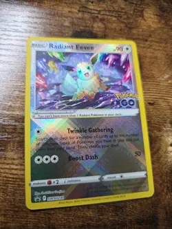 Pokemon Go Radiant Eevee Black Star Promo SWSH230 - Image 1