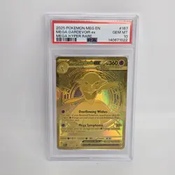 2025 POKEMON MEG EN-MEGA EVOLUTION MEGA HYPER RARE #187 MEGA GARDEVOIR EX PSA 10 - Image 1