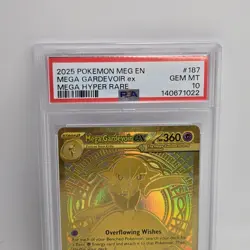 2025 POKEMON MEG EN-MEGA EVOLUTION MEGA HYPER RARE #187 MEGA GARDEVOIR EX PSA 10 - Image 3