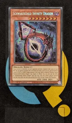 MZTM-EN013 Schwarzchild Infinity Dragon Secret Rare 1st Edition YuGiOh - Image 1