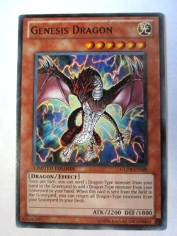 Yugioh! Genesis Dragon Gld4-En028 Common Limited Moderate Play!! - Image 1