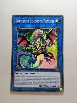 Subterror Behemoth Fiendess - CIBR-EN098 - Super Rare - 1st Edition YuGiOh! LP - Image 1