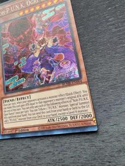 YuGiOh! Noh-P.U.N.K. Ogre Dance BLMR - Error Misprint Miscut 1st Edition NM - Image 3
