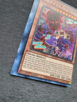 YuGiOh! Noh-P.U.N.K. Ogre Dance BLMR - Error Misprint Miscut 1st Edition NM - Image 4