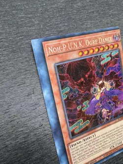 YuGiOh! Noh-P.U.N.K. Ogre Dance BLMR - Error Misprint Miscut 1st Edition NM - Image 5