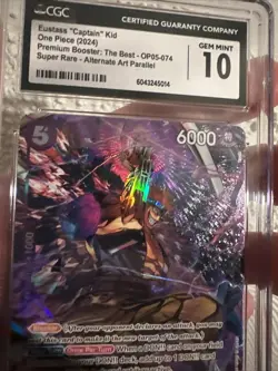 One Piece PRB01 Eustass"Captain"Kid (OP05-074) (Alt Art) OP05-074 -CGC10 English - Image 4