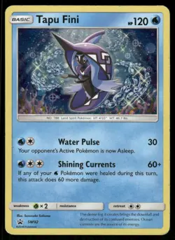 Pokemon Cards Tapu Fini SM92 Sun & Moon Promo Holo LP - Image 1