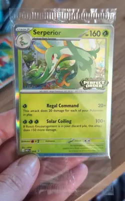 Pokemon Perfect Order Prerelease Staff Promo 4 Cards Sealed Set - Image 1