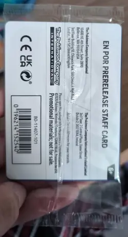 Pokemon Perfect Order Prerelease Staff Promo 4 Cards Sealed Set - Image 2